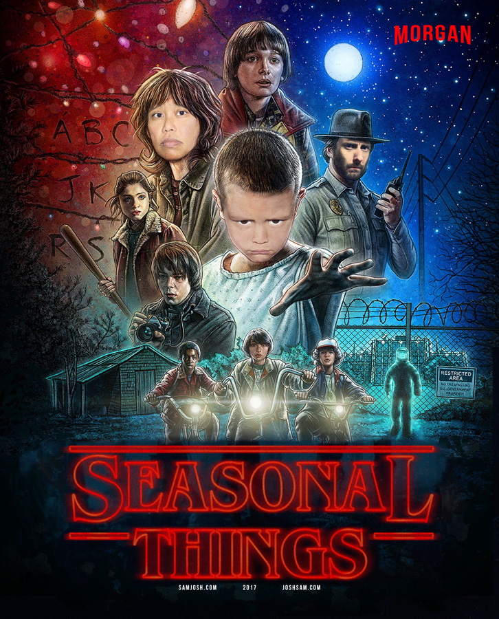 Josh & Sam - 2017 Holiday Card - Stranger Things Parody